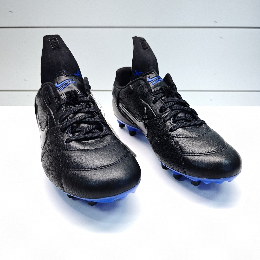Nike Premier 3 FG Shadow Pack Black Hyper Royal Leather Soccer Cleats Men's 6.5
